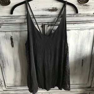 Chloe cross back knit tank.